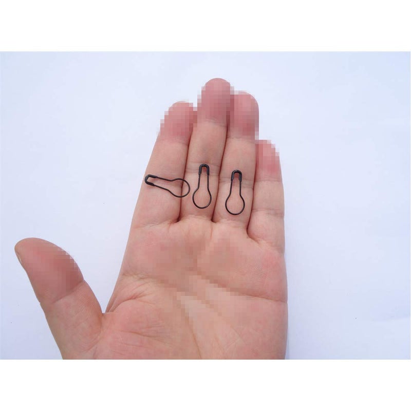 HAMIYELL 1000Pcs Metal Black Safety Pins/Bulb Pin/Gourd Pin/Calabash Pin for Clothing Crafting and DIY Home Accessories, Suitable for The Tailor - Image 3